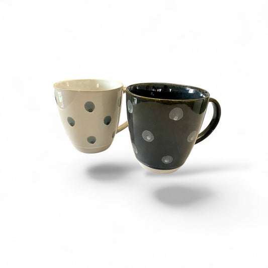 Polka porcelain mug