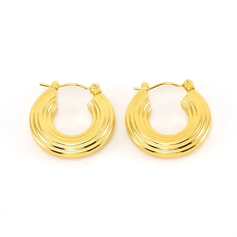 Vintage Huggies Earrings.