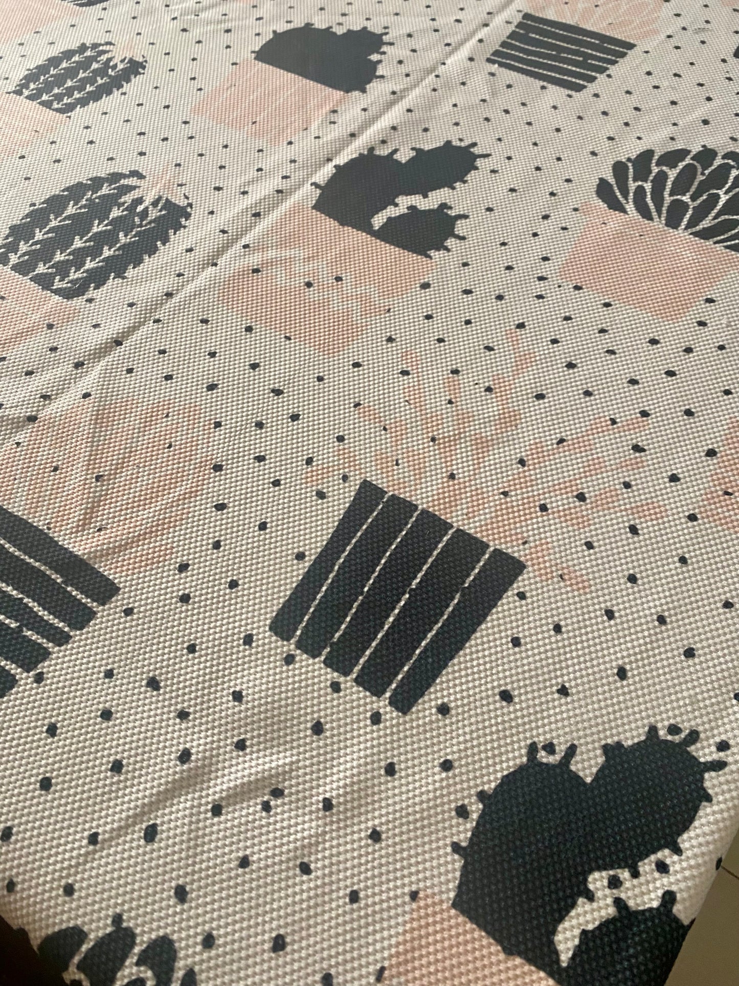 Black Cactus Tablecloth