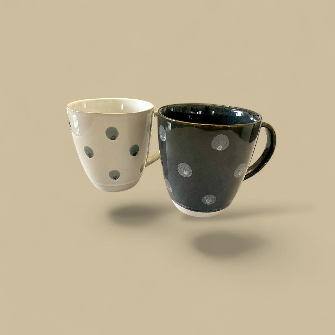 Polka porcelain mug