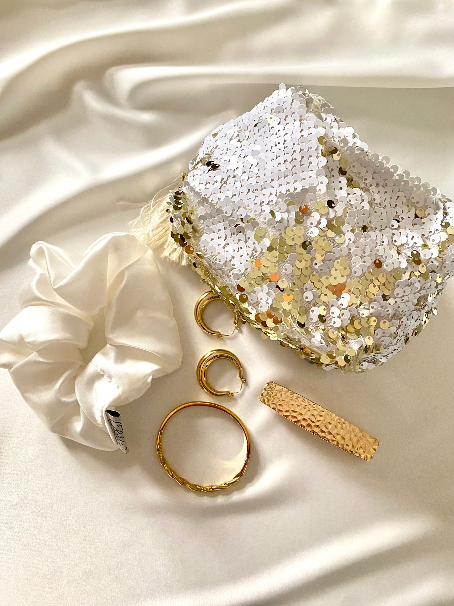 Boxy Sequence Makeup Bag