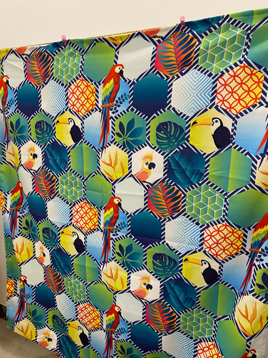 Beach mat - parrots