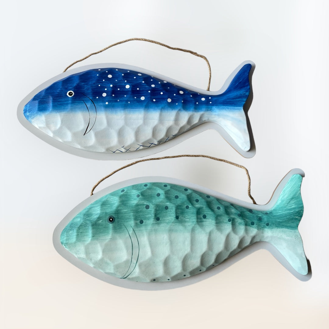 Wooden Wall Fish Decor
