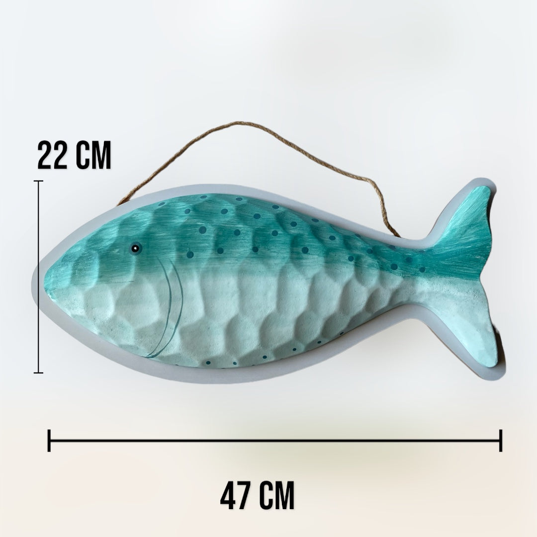 Wooden Wall Fish Decor