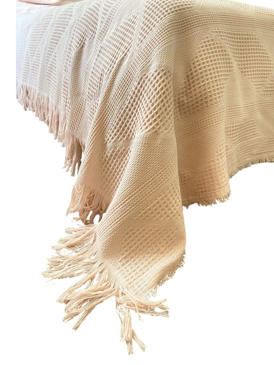Cotton coverlet - Light powder pink