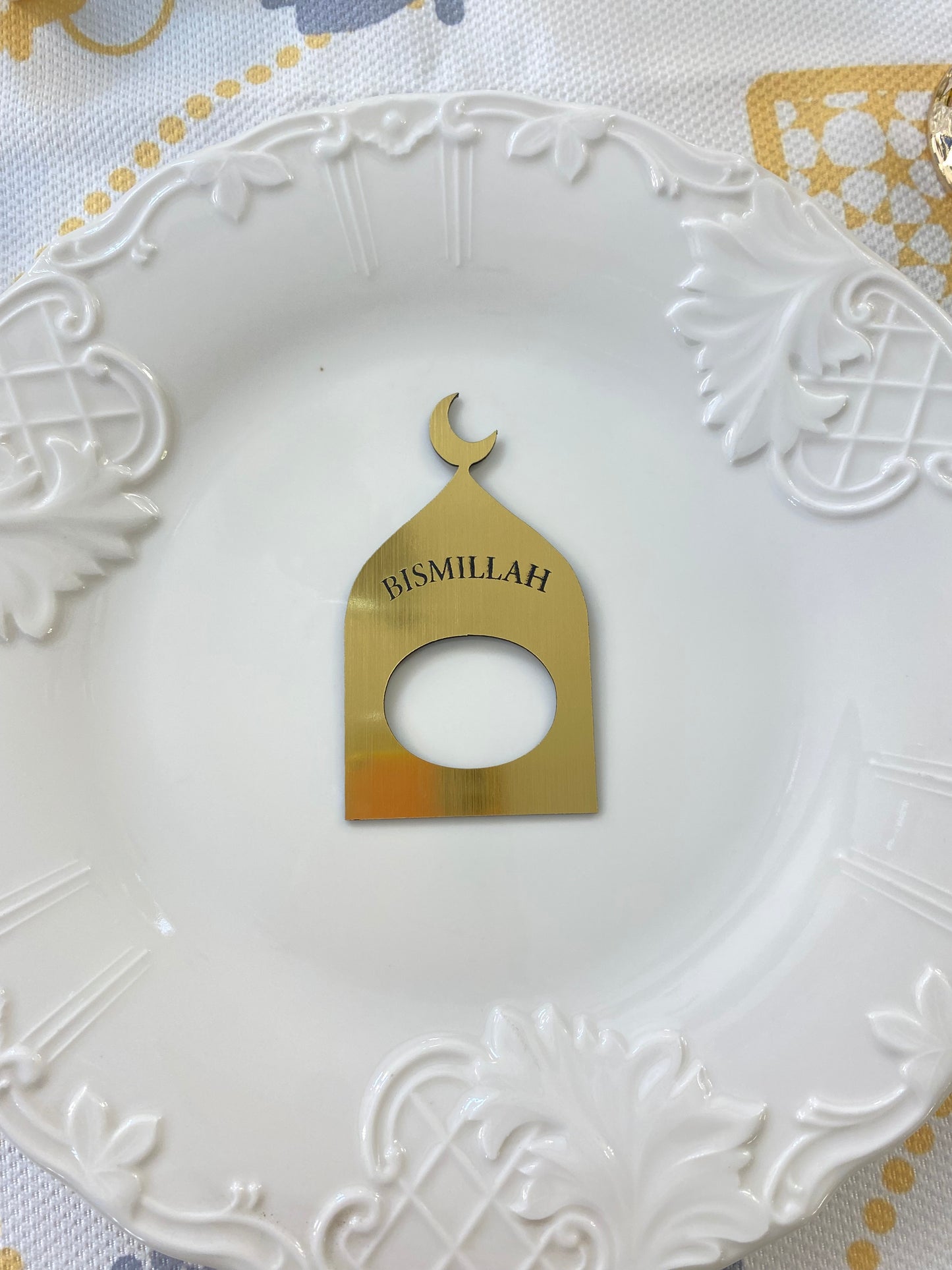 Gold Napkin Rings Set