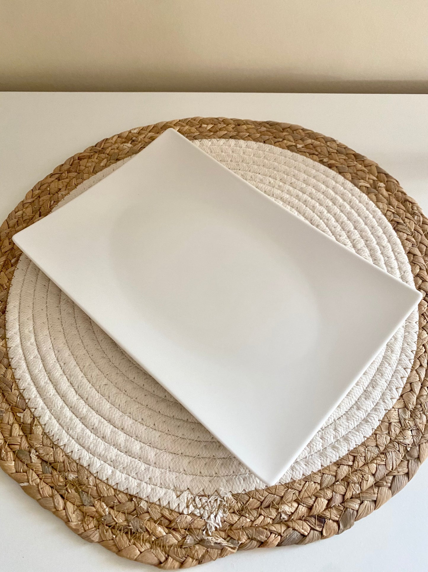 Off white serving platter