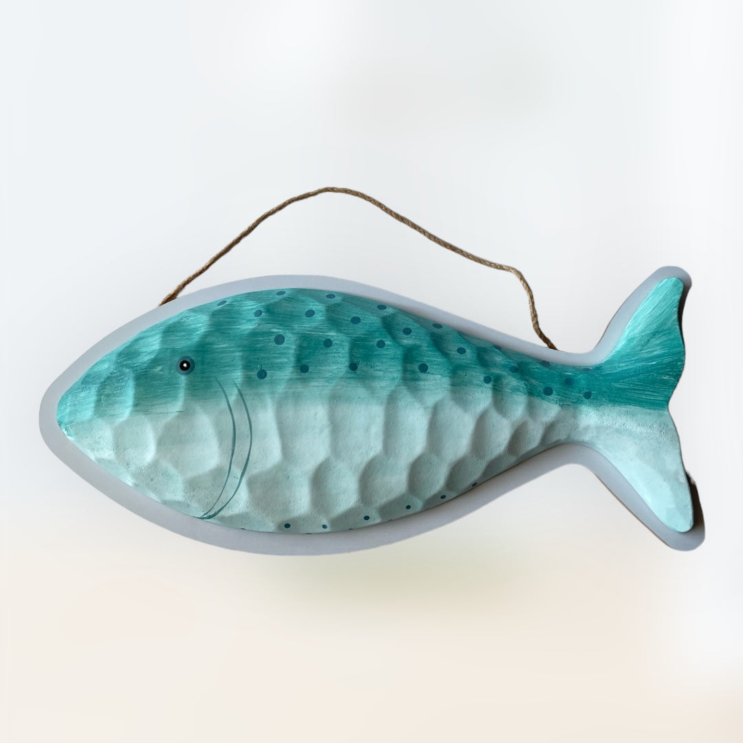 Wooden Wall Fish Decor