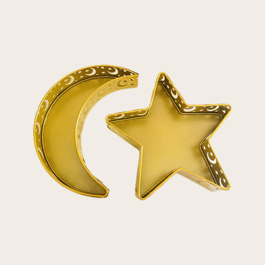 Crescent and star serving set.
