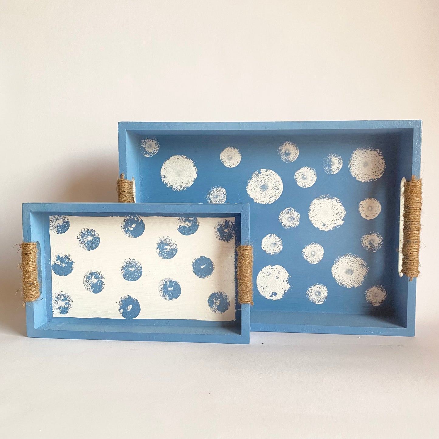 Wooden Tray Set-B
