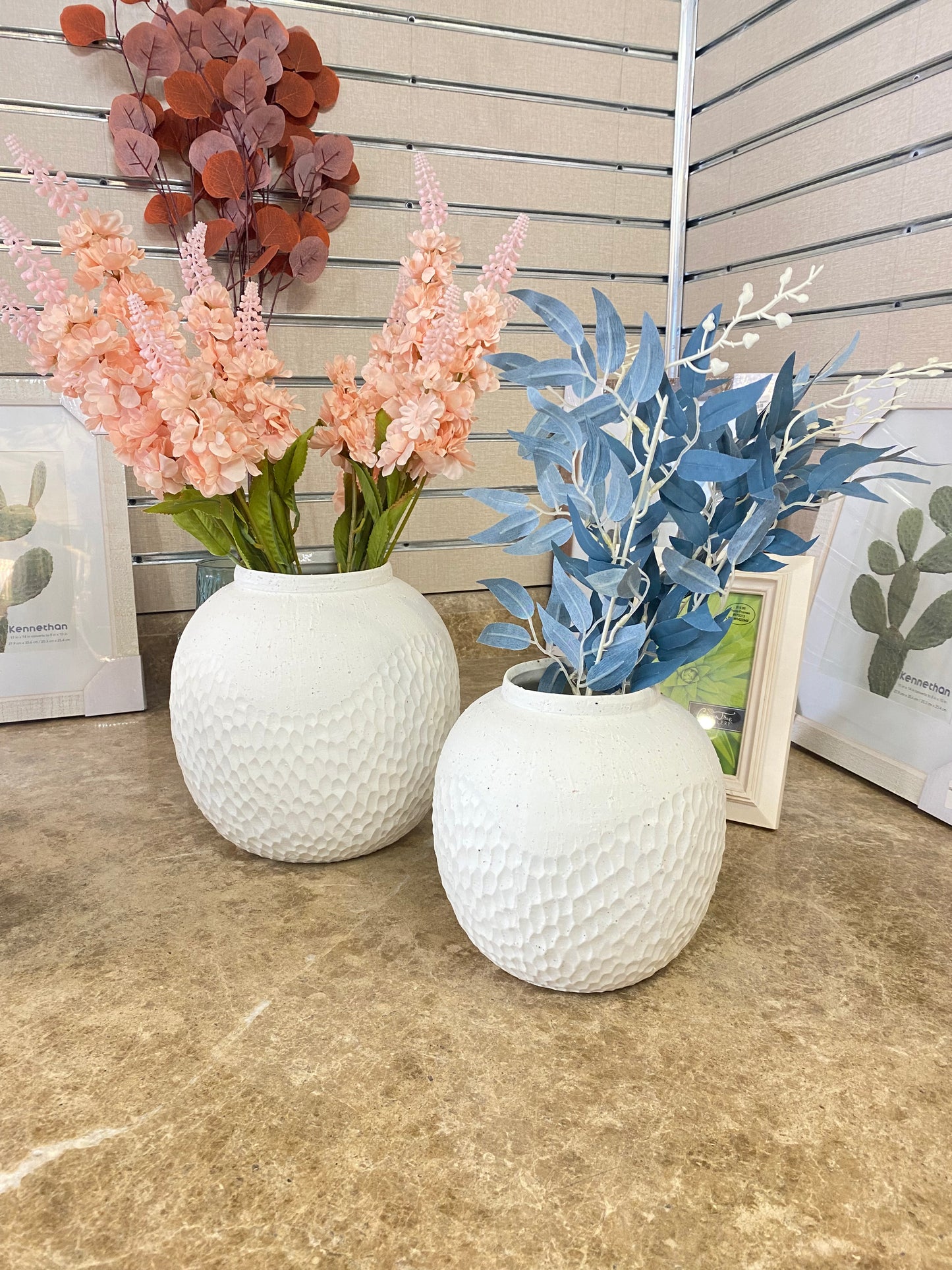 Rustic Porcelain Round Vase