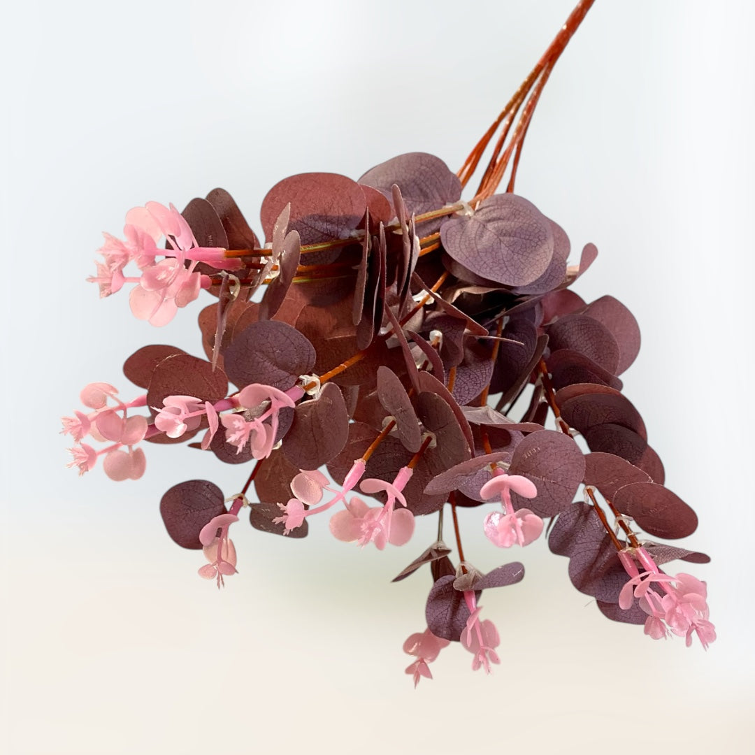 Eucalyptus Burgundy Artificial Flowers