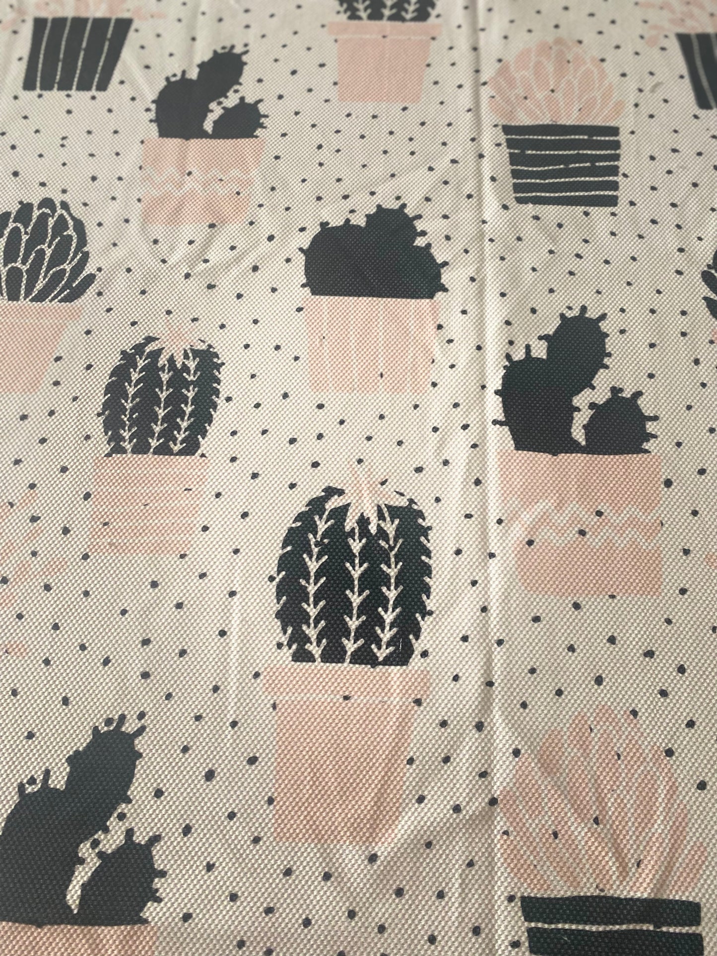 Black Cactus Tablecloth