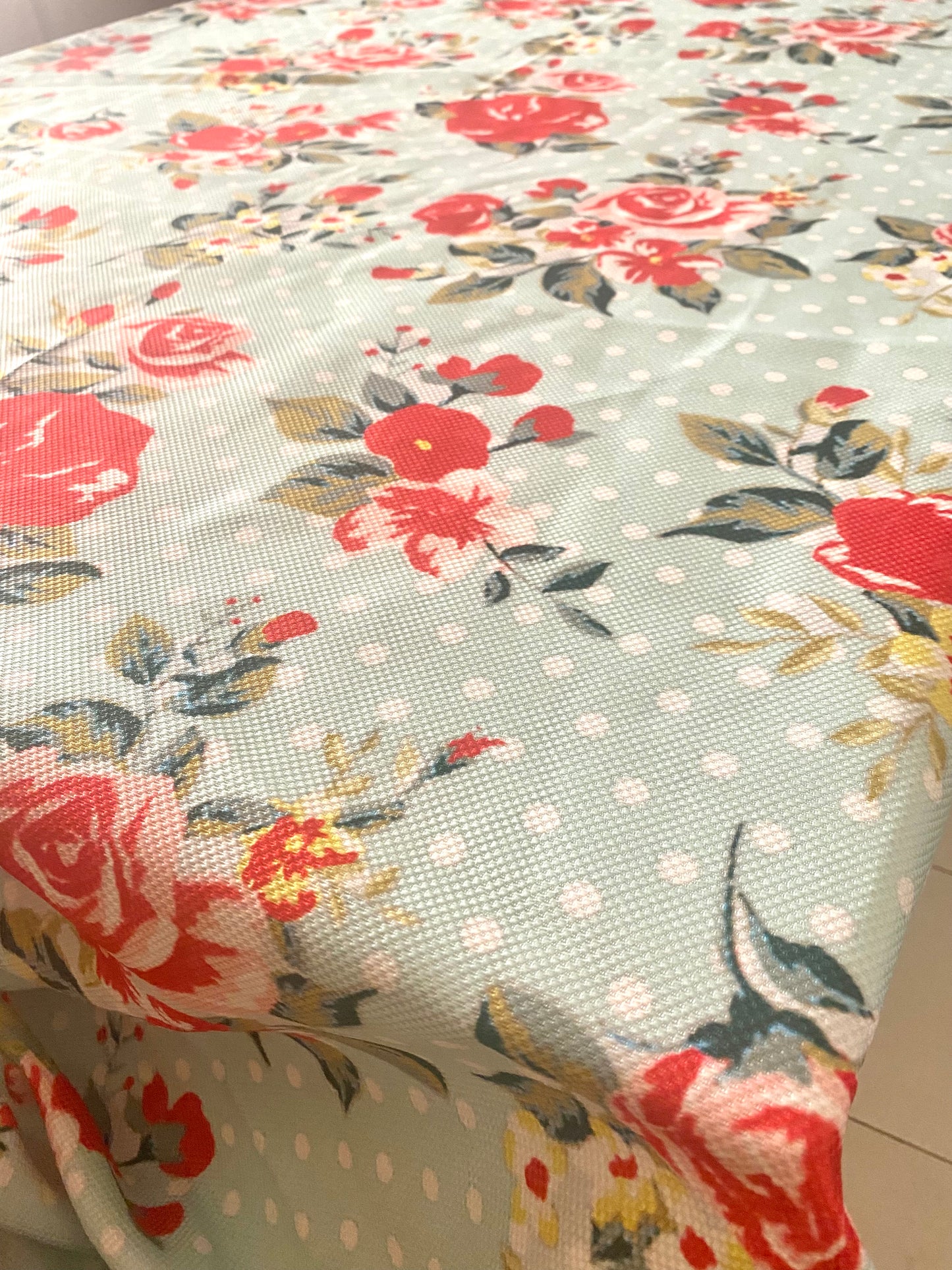 Red Flower Tablecloth
