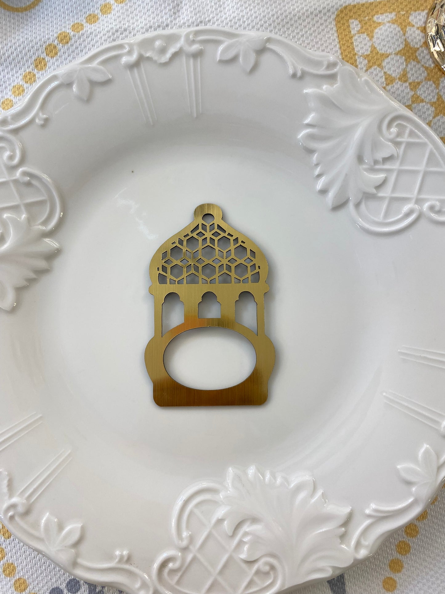 Gold Napkin Rings Set