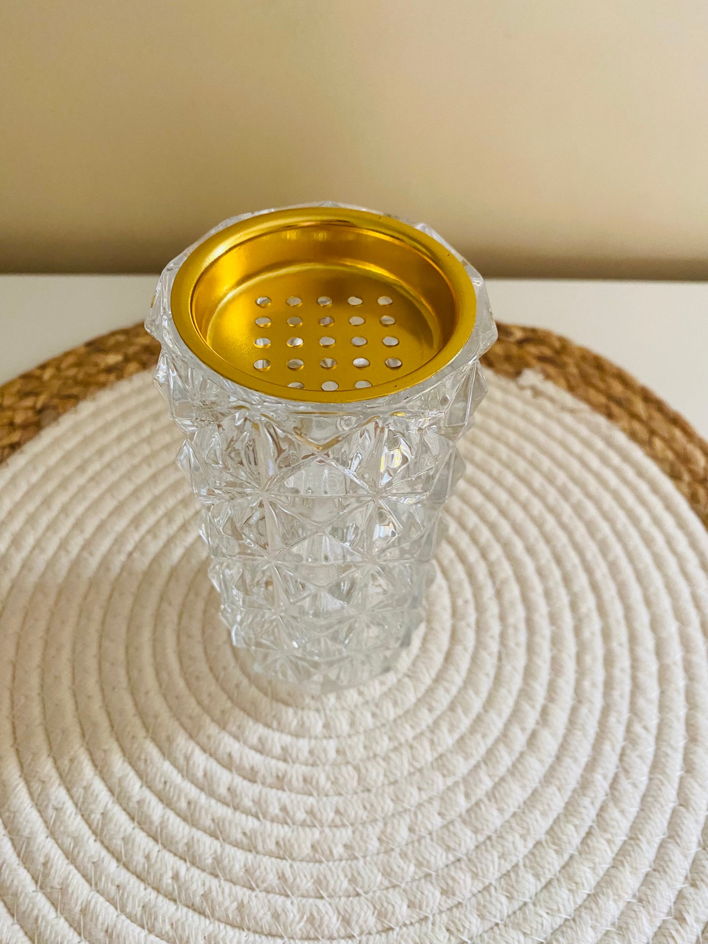 Cup crystal censer.
