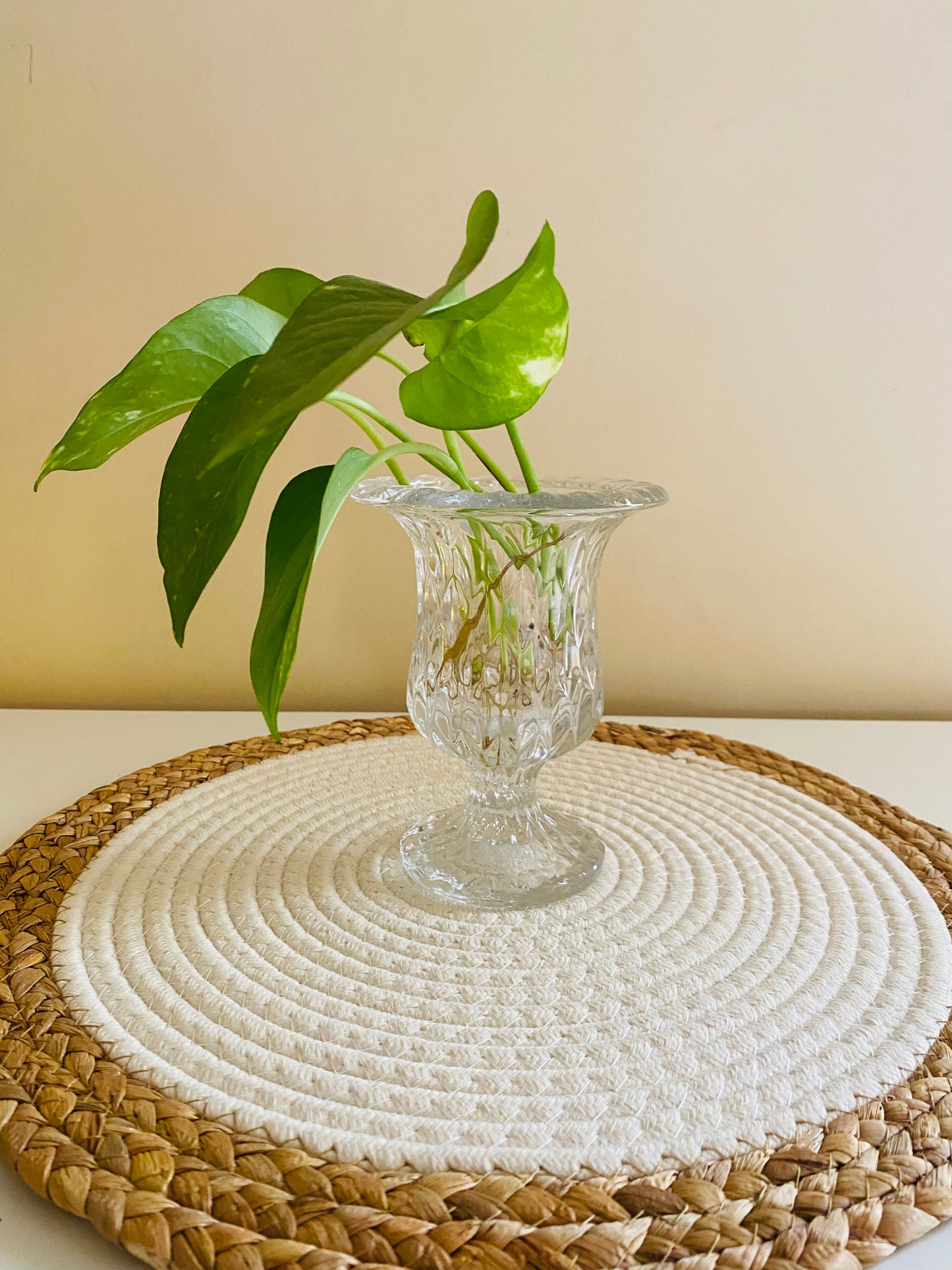 Round crystal censer.