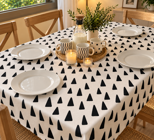 Triangle Print Tablecloth