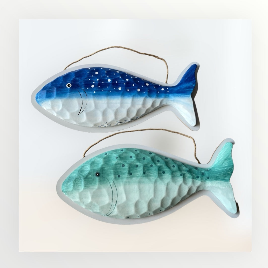 Wooden Wall Fish Decor