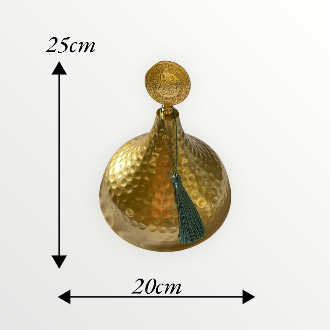 Gold Serving bowl with lid