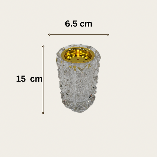 Cup crystal censer.
