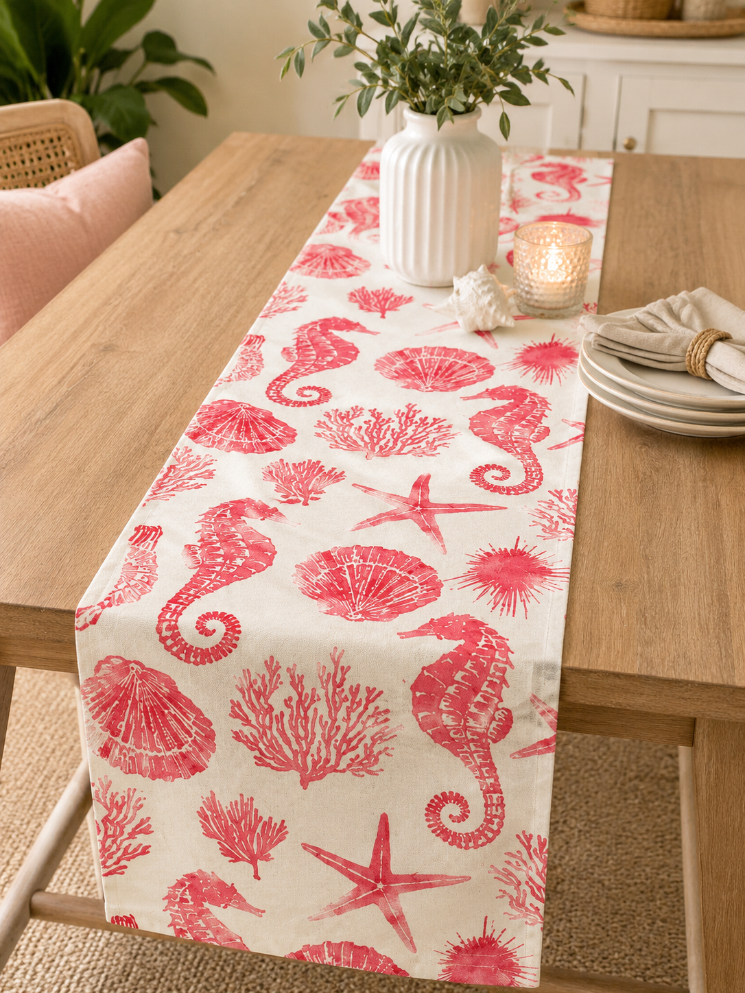 Pink seahorse runner