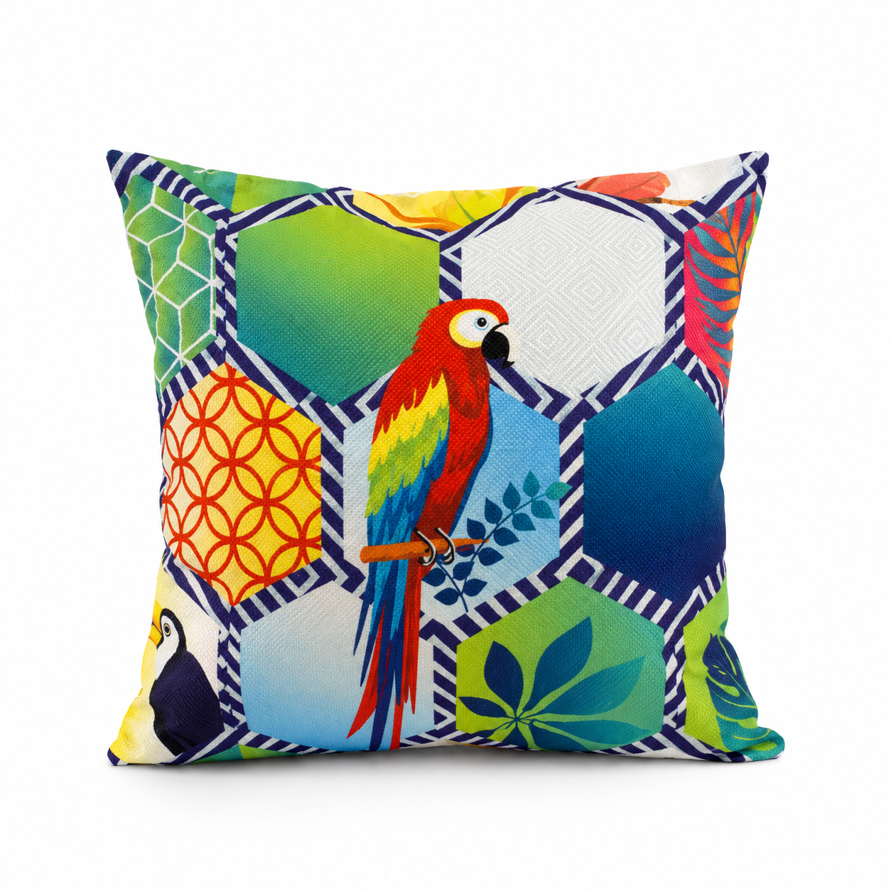 Parrot cushion cover