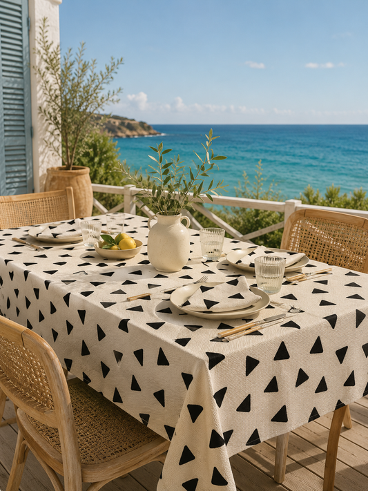 Triangle Print Tablecloth