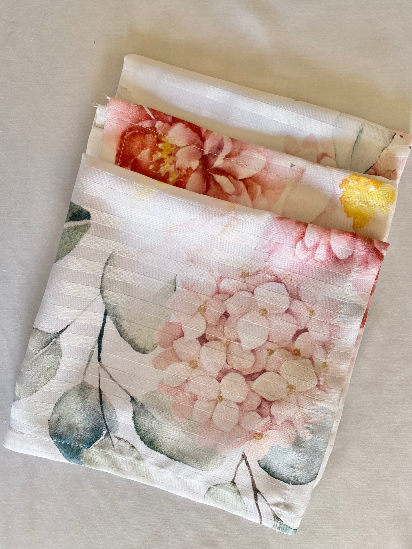 Napkins; Floral Pattern