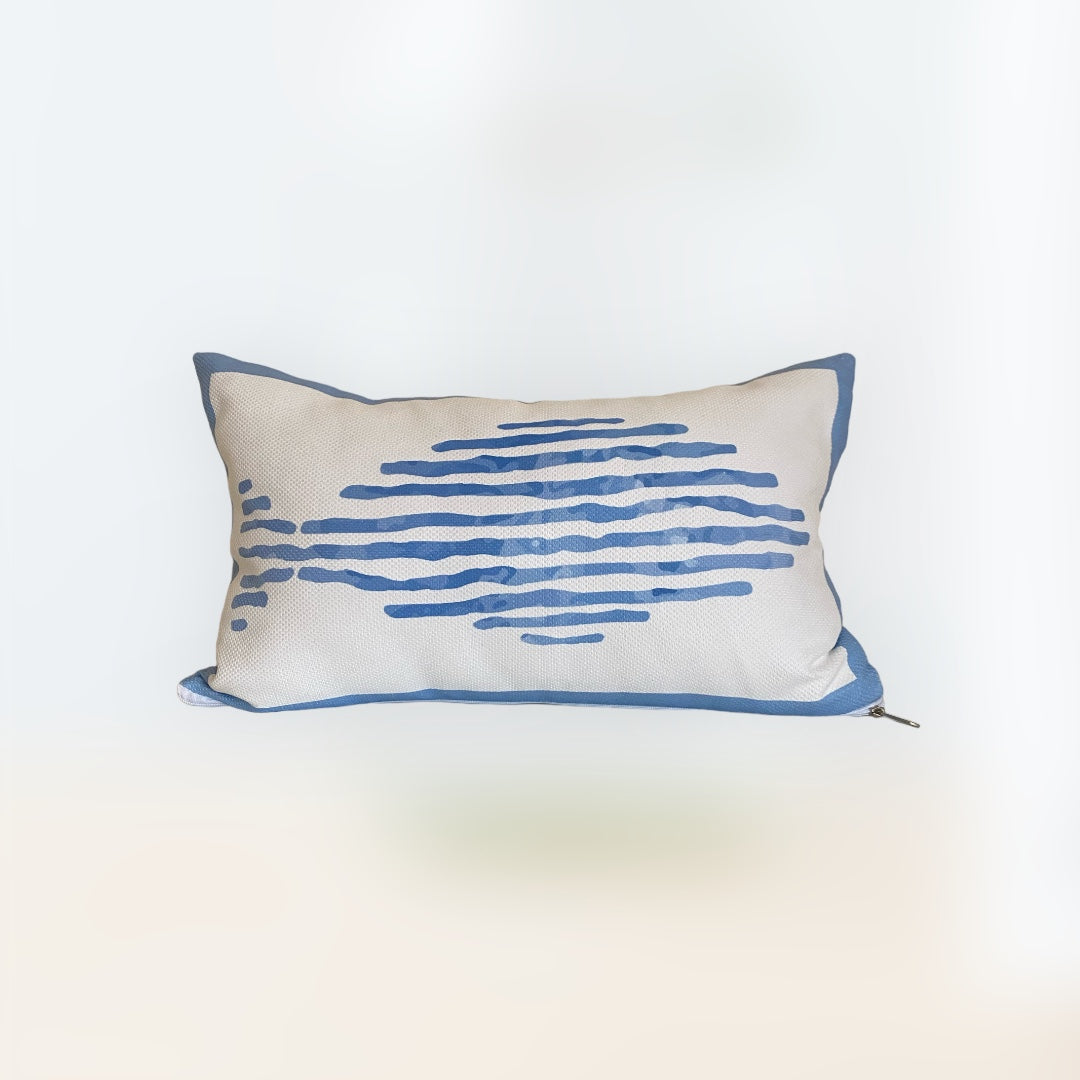 Blue Fish Cushion Cover-C