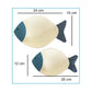 Set Of Two Wooden Fish Decore