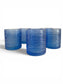 Blue Hobnail Glass Tumblers