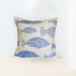 Blue Fish Cushion Cover-E