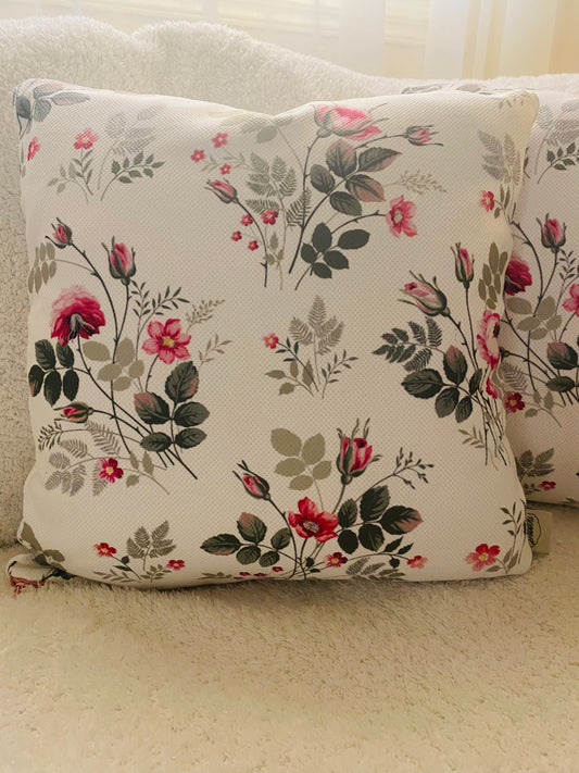 Floral cushion cover