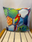 Parrot cushion cover