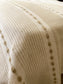 Cotton coverlet-beige&white