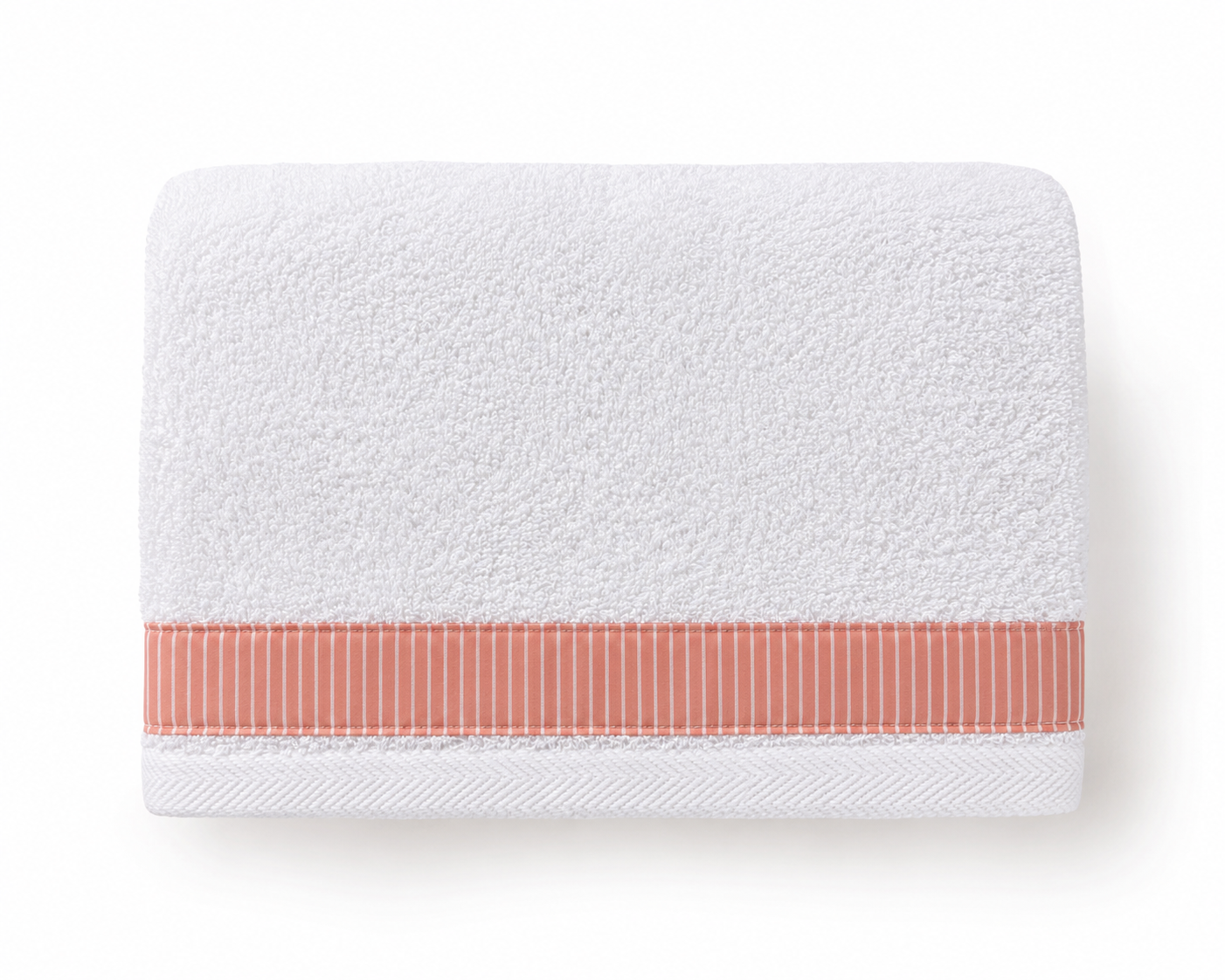 Bath Towel- Blush Stripe