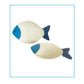 Set Of Two Wooden Fish Decore