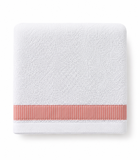 Bath Towel- Blush Stripe