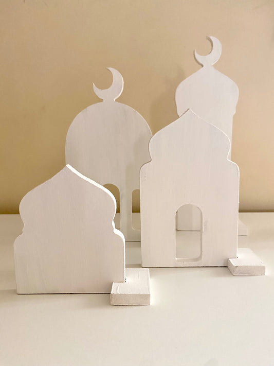 White mosques set