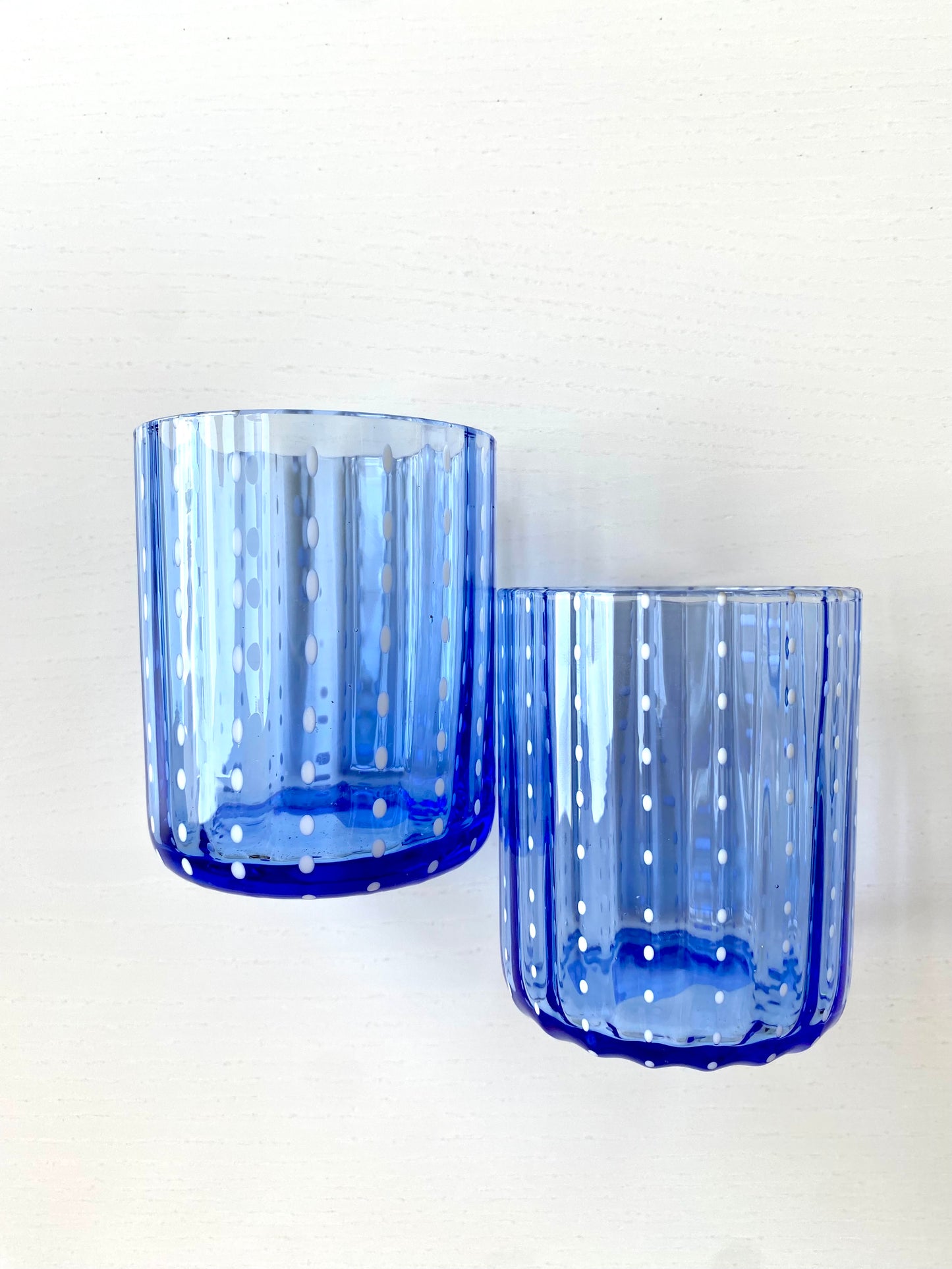 Blue Dotted Tumbler-set of 6