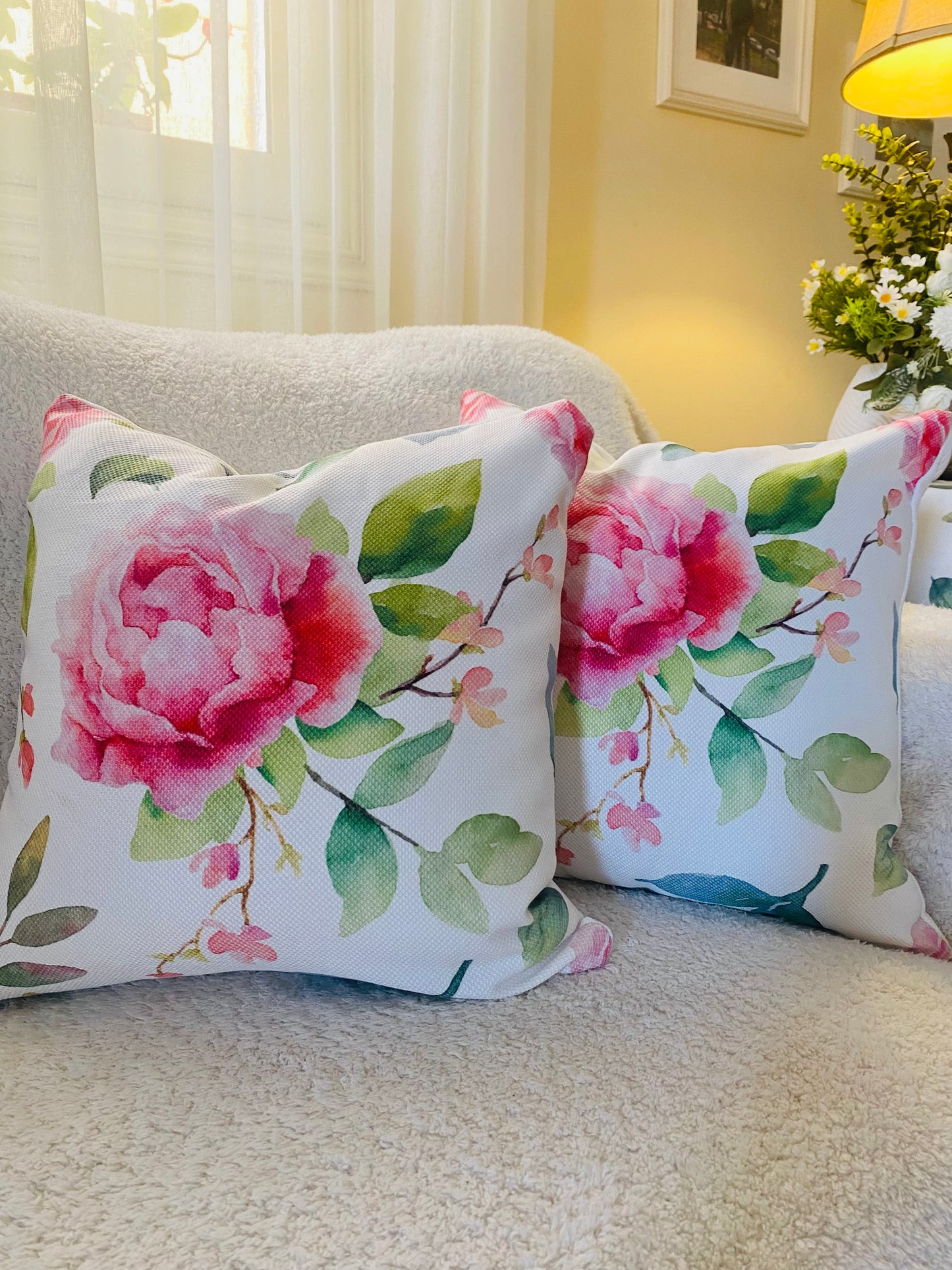 Cushion Cover big flower