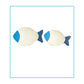 Set Of Two Wooden Fish Decore