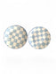 Blue Check Dinner Plate