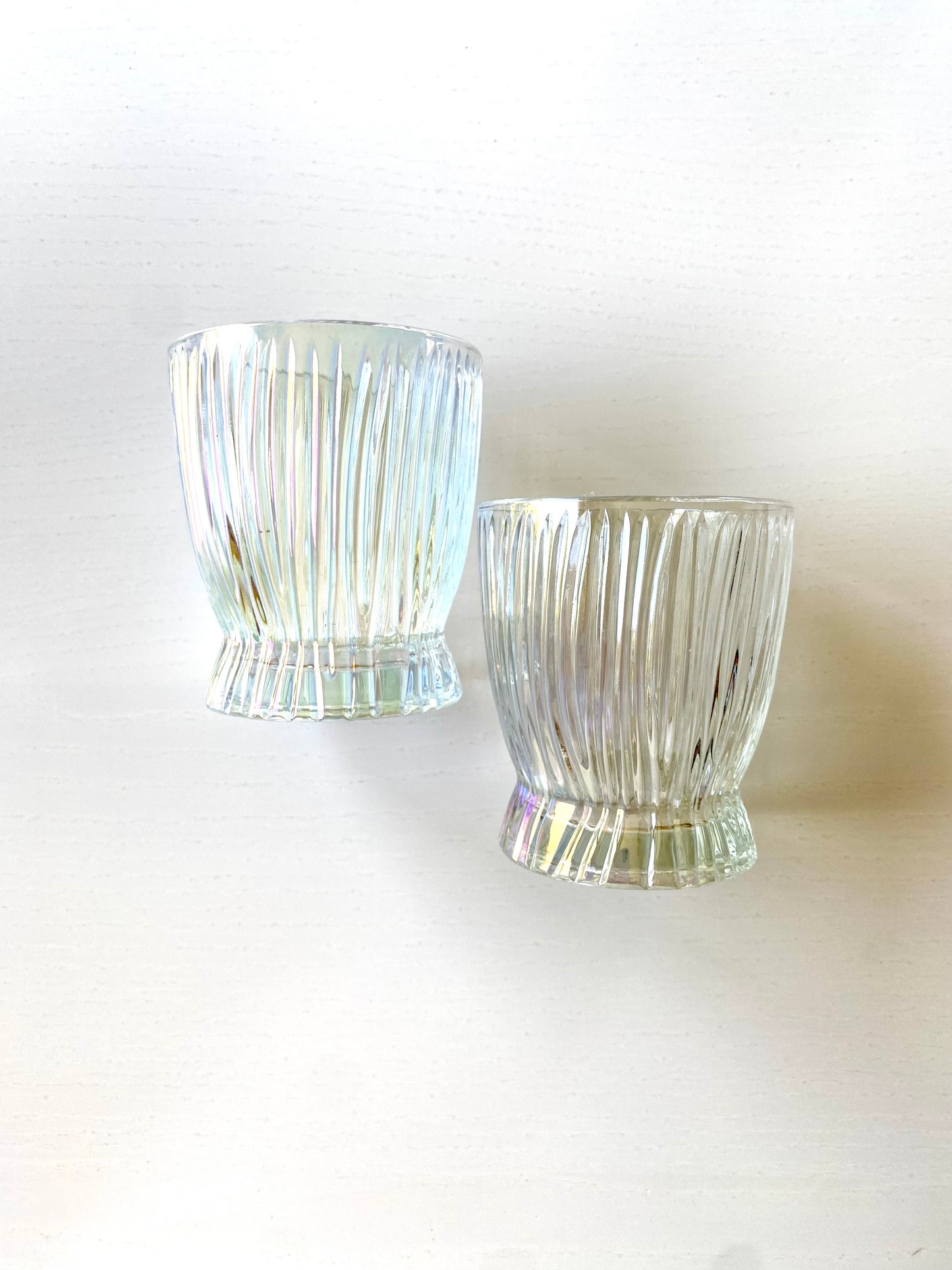 Iridescent Glass- set of 6