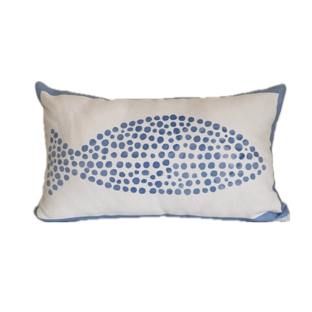 Blue Fish Cushion Cover-D