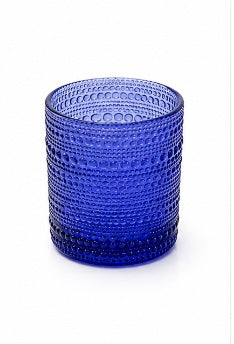 Blue Hobnail Glass Tumblers