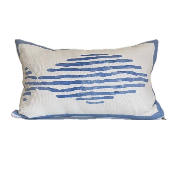 Blue Fish Cushion Cover-C