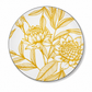 Golden Botanical Dinner Plate