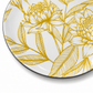Golden Botanical Dinner Plate